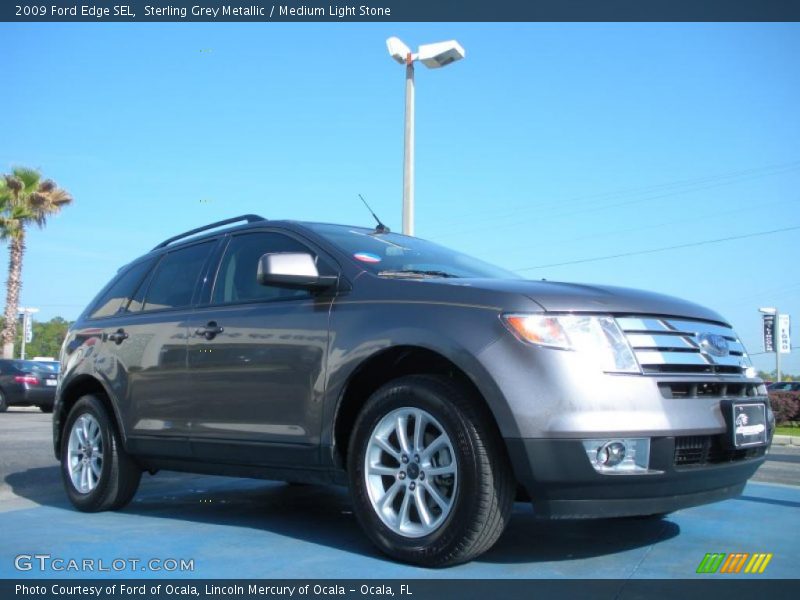 Sterling Grey Metallic / Medium Light Stone 2009 Ford Edge SEL