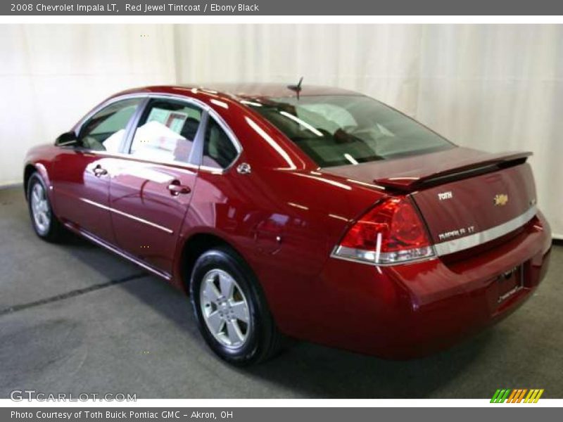 Red Jewel Tintcoat / Ebony Black 2008 Chevrolet Impala LT