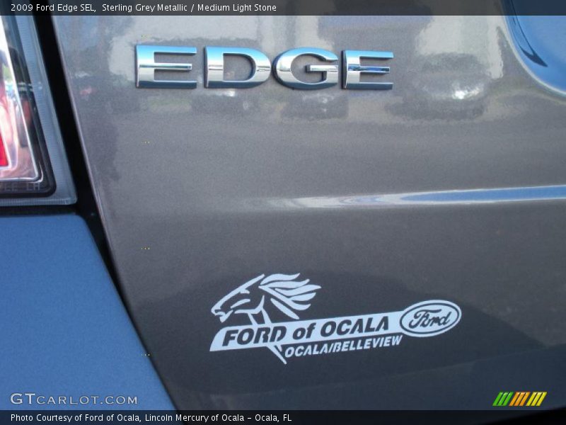 Sterling Grey Metallic / Medium Light Stone 2009 Ford Edge SEL