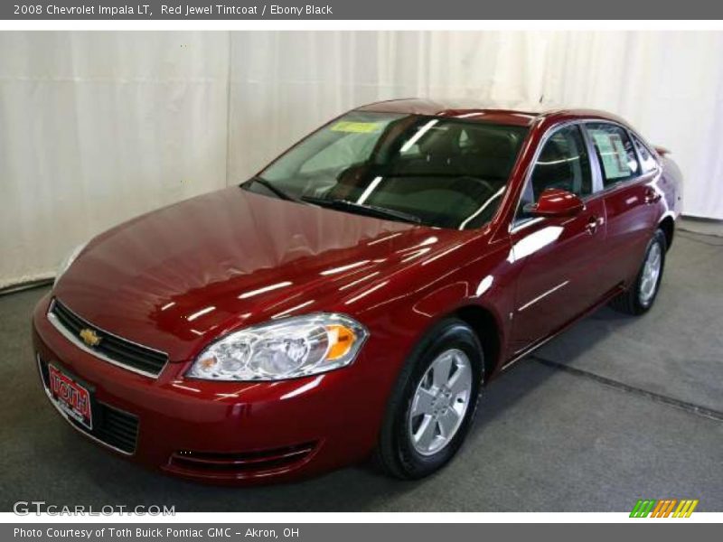 Red Jewel Tintcoat / Ebony Black 2008 Chevrolet Impala LT