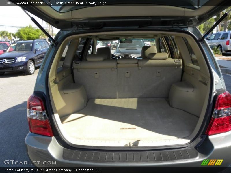 Oasis Green Pearl / Ivory Beige 2007 Toyota Highlander V6