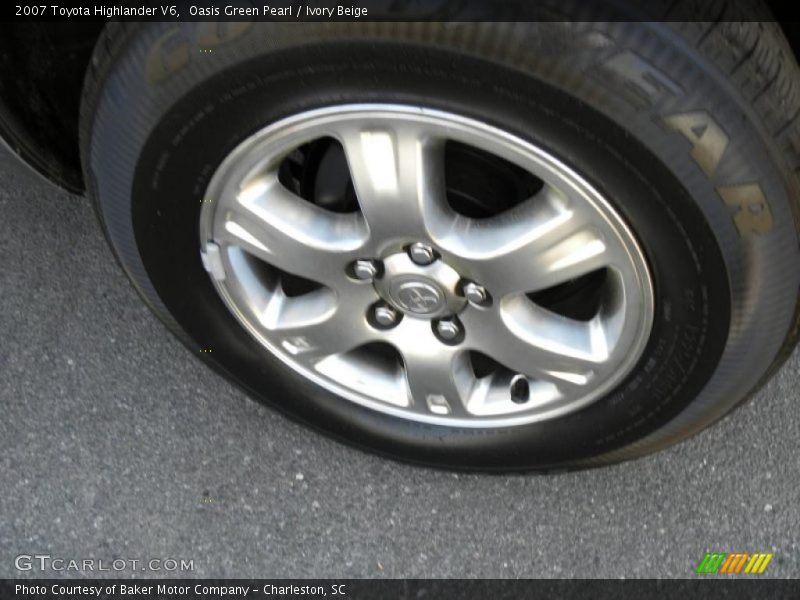 Oasis Green Pearl / Ivory Beige 2007 Toyota Highlander V6