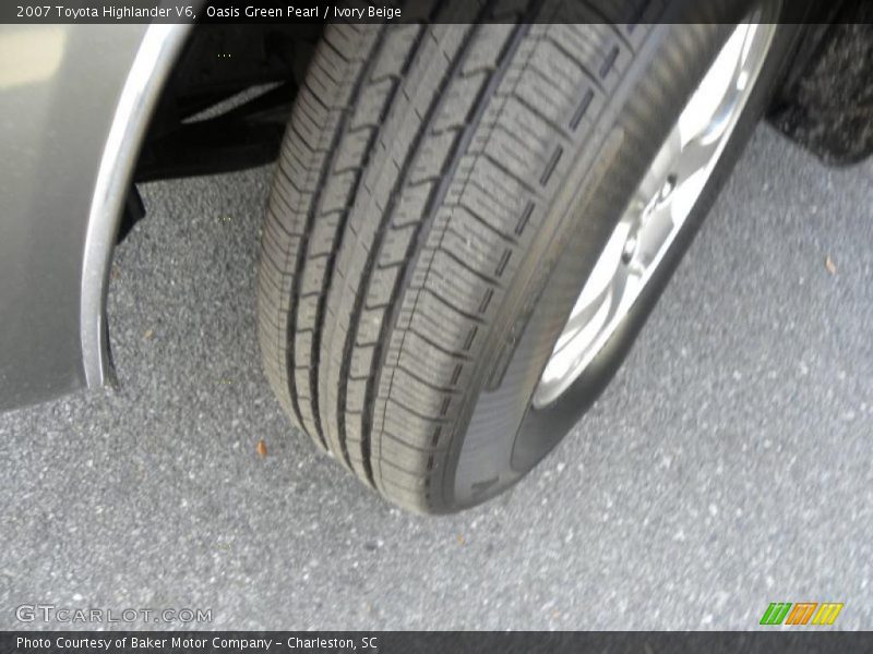 Oasis Green Pearl / Ivory Beige 2007 Toyota Highlander V6