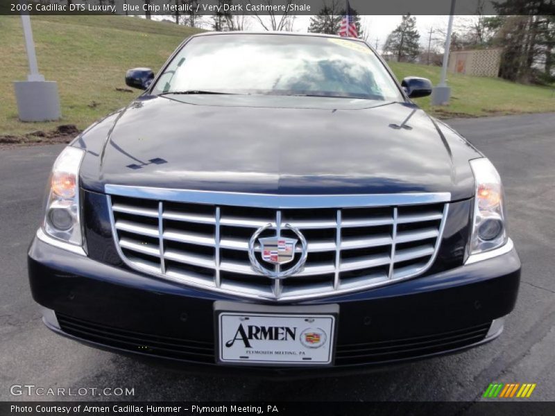 Blue Chip Metallic / Very Dark Cashmere/Shale 2006 Cadillac DTS Luxury