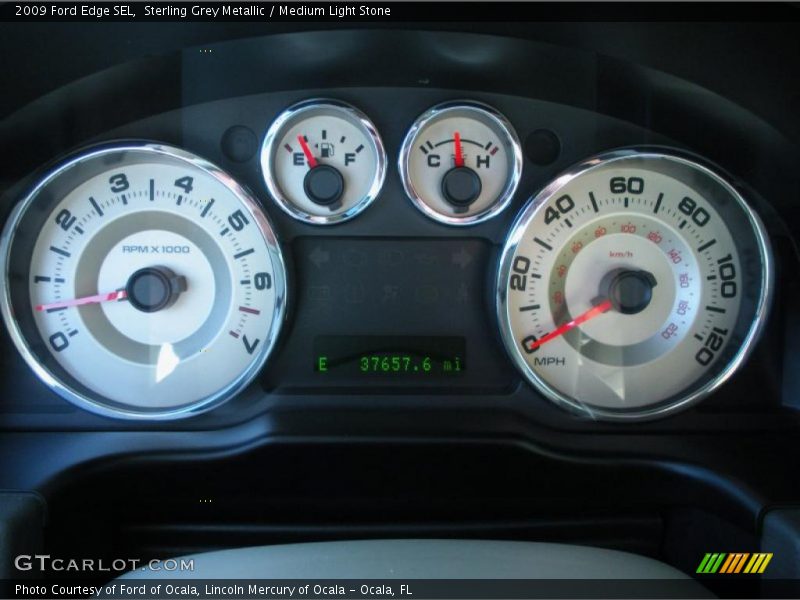 Sterling Grey Metallic / Medium Light Stone 2009 Ford Edge SEL