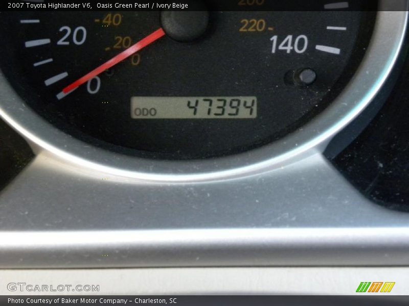Oasis Green Pearl / Ivory Beige 2007 Toyota Highlander V6
