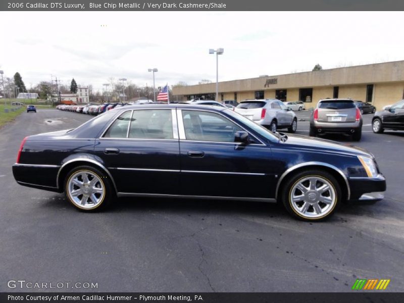 Blue Chip Metallic / Very Dark Cashmere/Shale 2006 Cadillac DTS Luxury