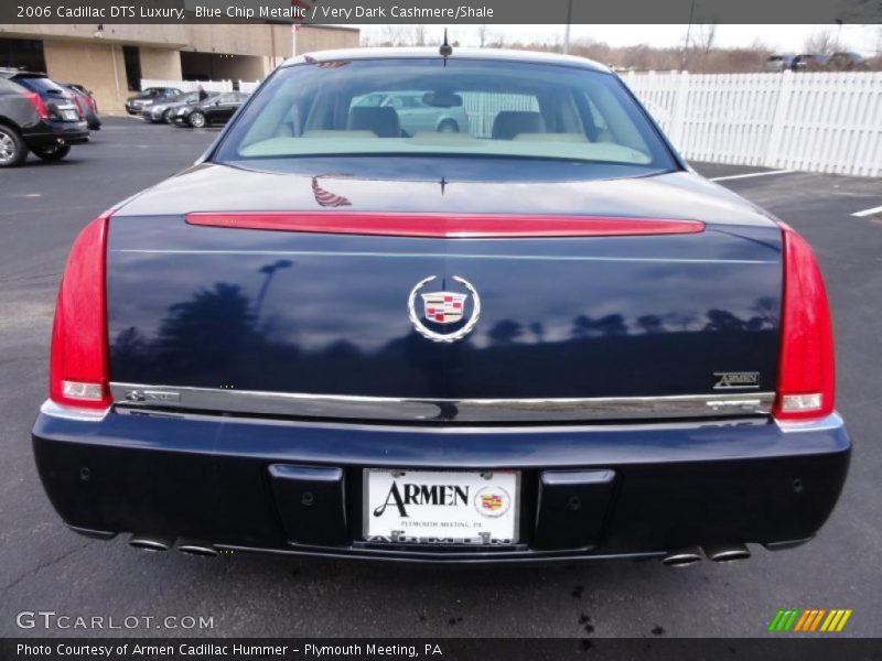 Blue Chip Metallic / Very Dark Cashmere/Shale 2006 Cadillac DTS Luxury
