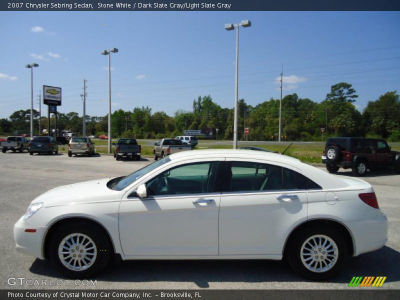 Stone White / Dark Slate Gray/Light Slate Gray 2007 Chrysler Sebring Sedan