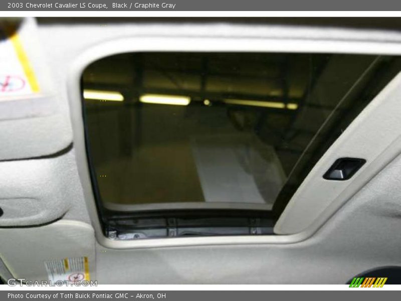 Black / Graphite Gray 2003 Chevrolet Cavalier LS Coupe