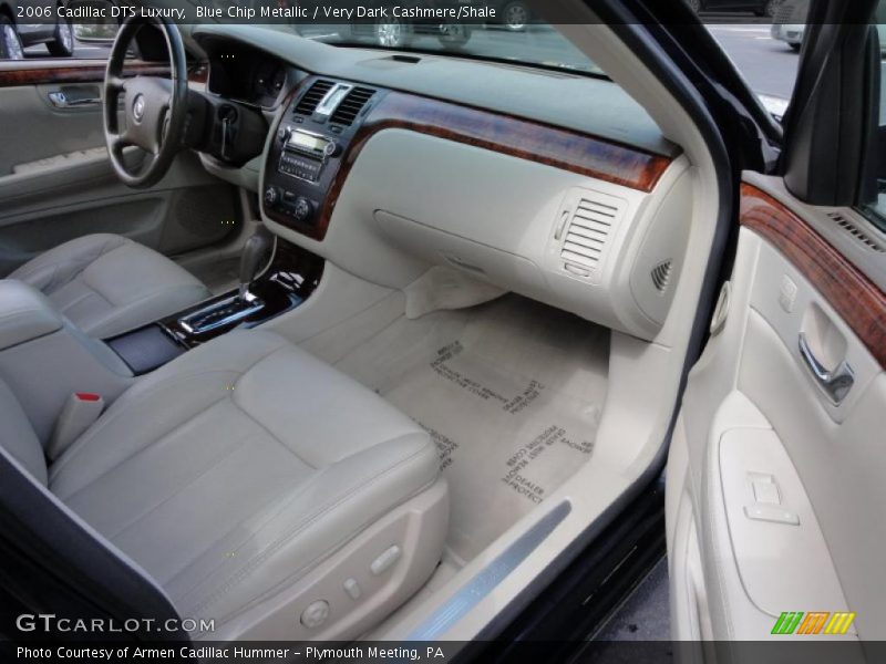 Blue Chip Metallic / Very Dark Cashmere/Shale 2006 Cadillac DTS Luxury