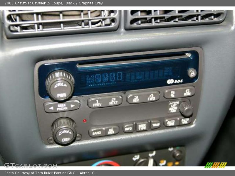 Black / Graphite Gray 2003 Chevrolet Cavalier LS Coupe