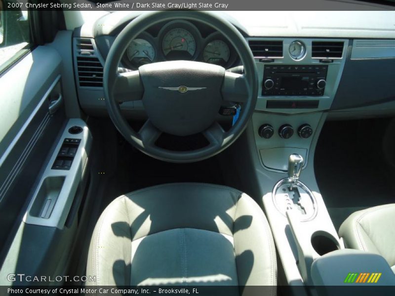 Stone White / Dark Slate Gray/Light Slate Gray 2007 Chrysler Sebring Sedan