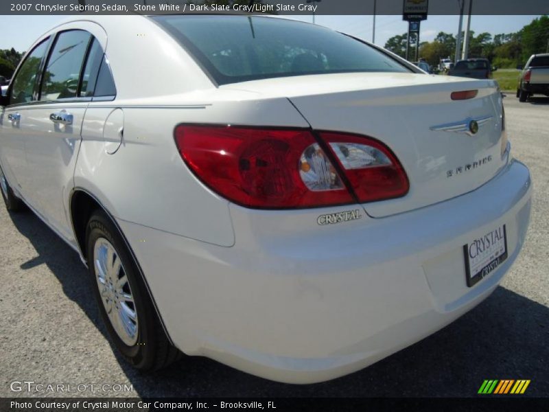 Stone White / Dark Slate Gray/Light Slate Gray 2007 Chrysler Sebring Sedan