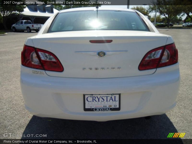Stone White / Dark Slate Gray/Light Slate Gray 2007 Chrysler Sebring Sedan