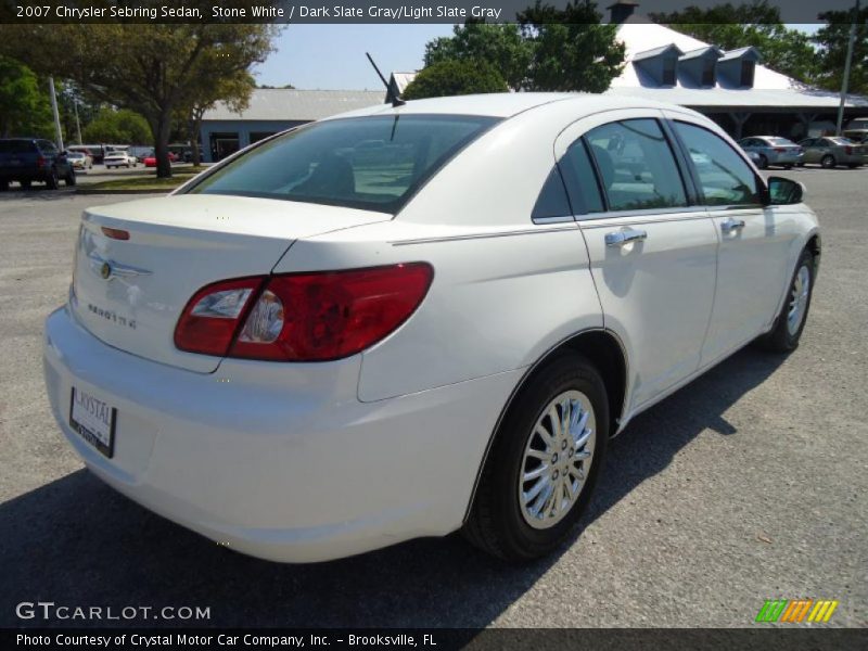 Stone White / Dark Slate Gray/Light Slate Gray 2007 Chrysler Sebring Sedan
