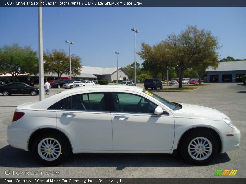 Stone White / Dark Slate Gray/Light Slate Gray 2007 Chrysler Sebring Sedan