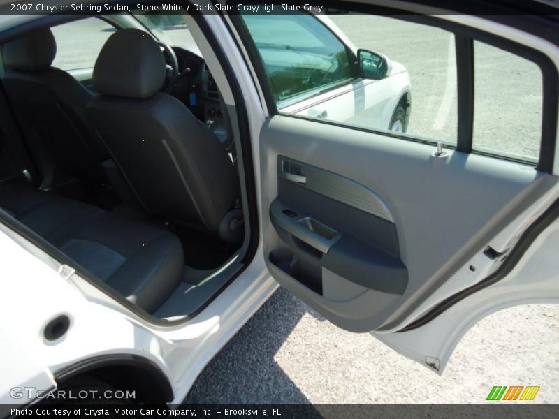 Stone White / Dark Slate Gray/Light Slate Gray 2007 Chrysler Sebring Sedan