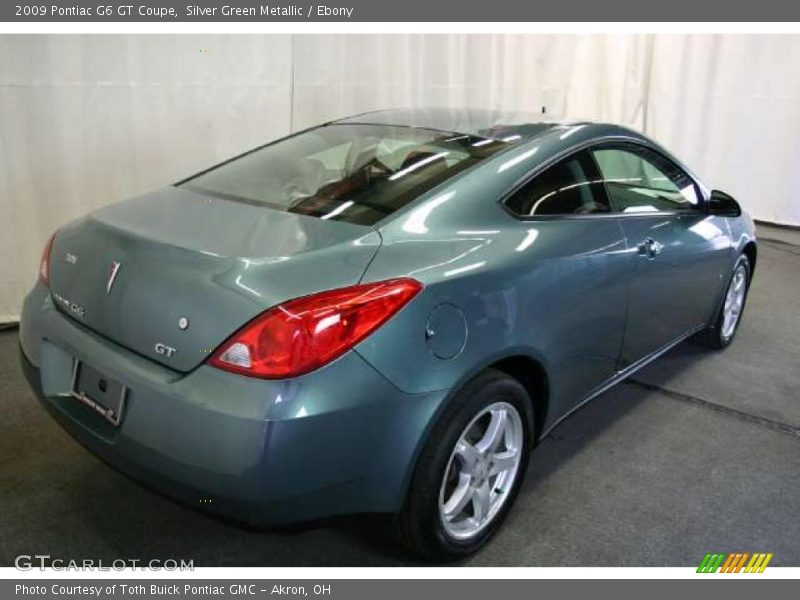Silver Green Metallic / Ebony 2009 Pontiac G6 GT Coupe