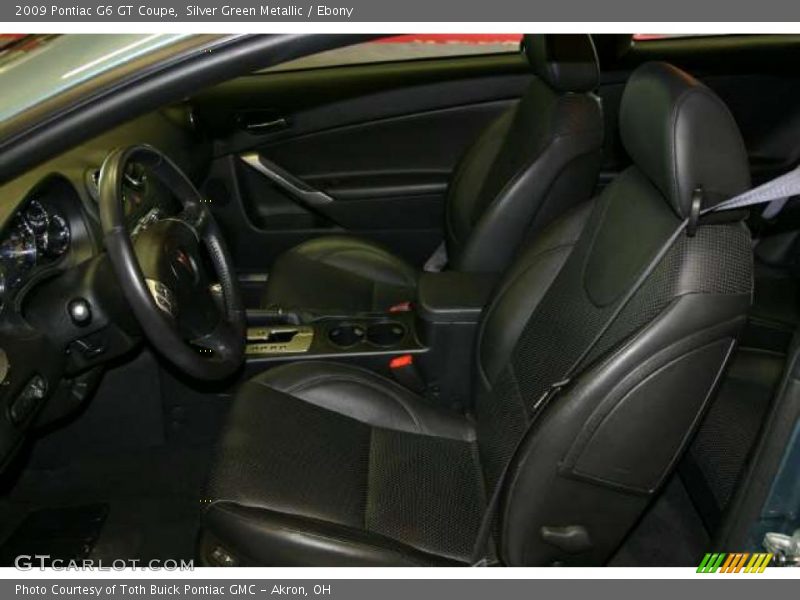 Silver Green Metallic / Ebony 2009 Pontiac G6 GT Coupe