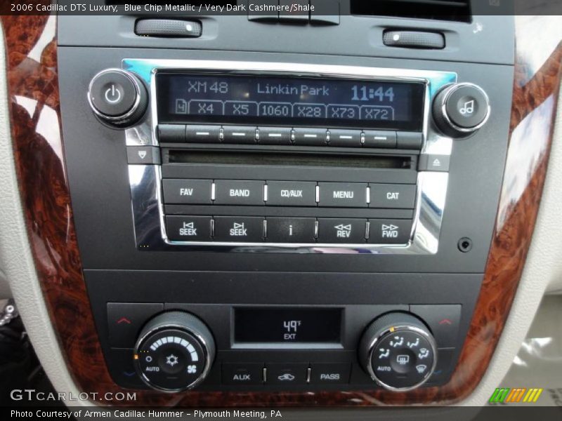 Blue Chip Metallic / Very Dark Cashmere/Shale 2006 Cadillac DTS Luxury
