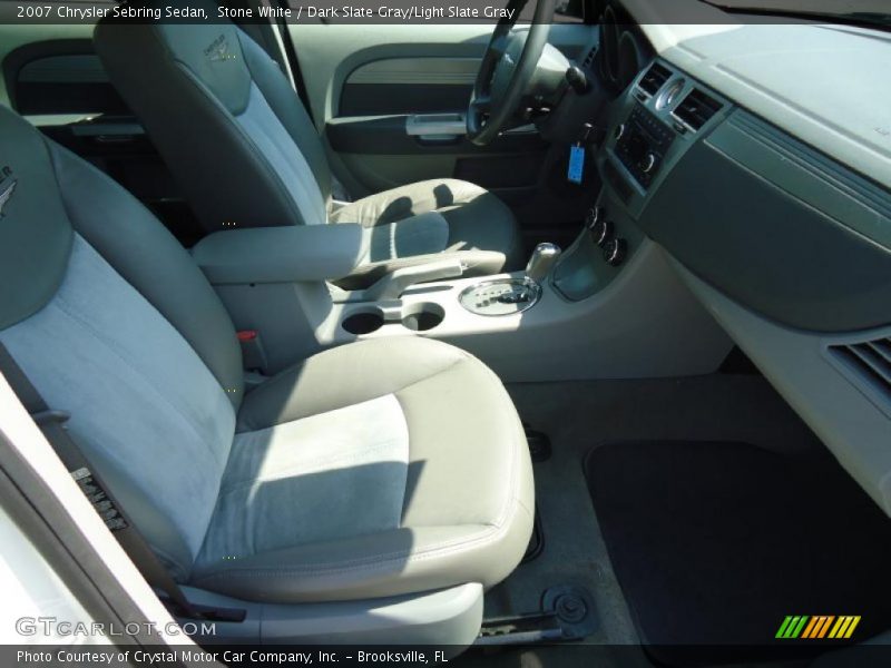 Stone White / Dark Slate Gray/Light Slate Gray 2007 Chrysler Sebring Sedan