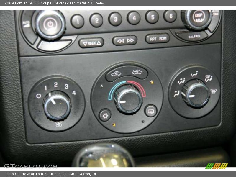 Silver Green Metallic / Ebony 2009 Pontiac G6 GT Coupe