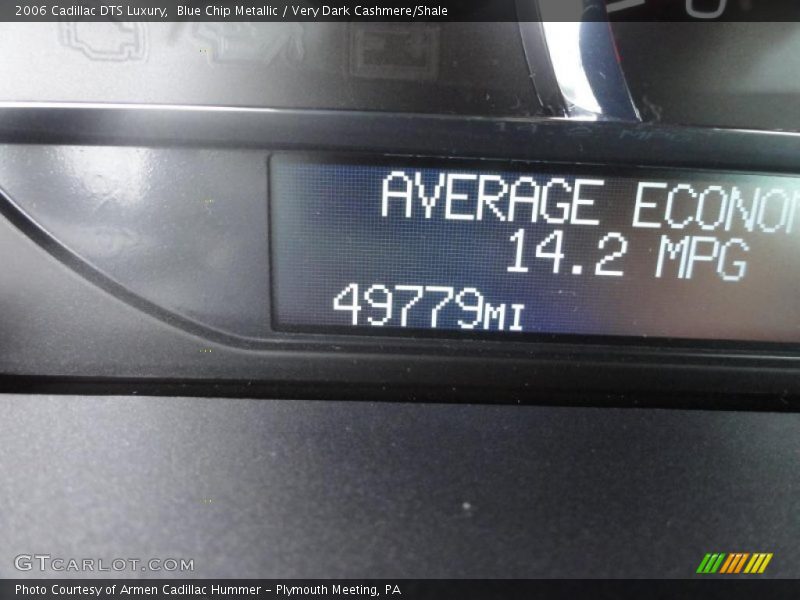 Blue Chip Metallic / Very Dark Cashmere/Shale 2006 Cadillac DTS Luxury