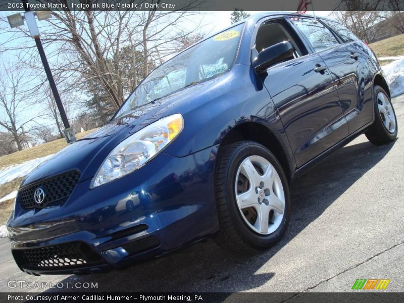 Indigo Ink Blue Metallic / Dark Gray 2003 Toyota Matrix