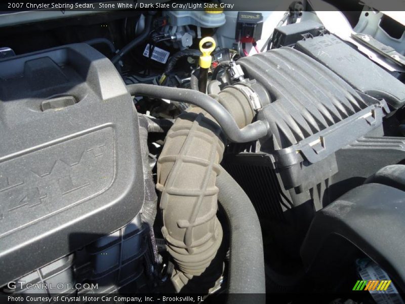 Stone White / Dark Slate Gray/Light Slate Gray 2007 Chrysler Sebring Sedan