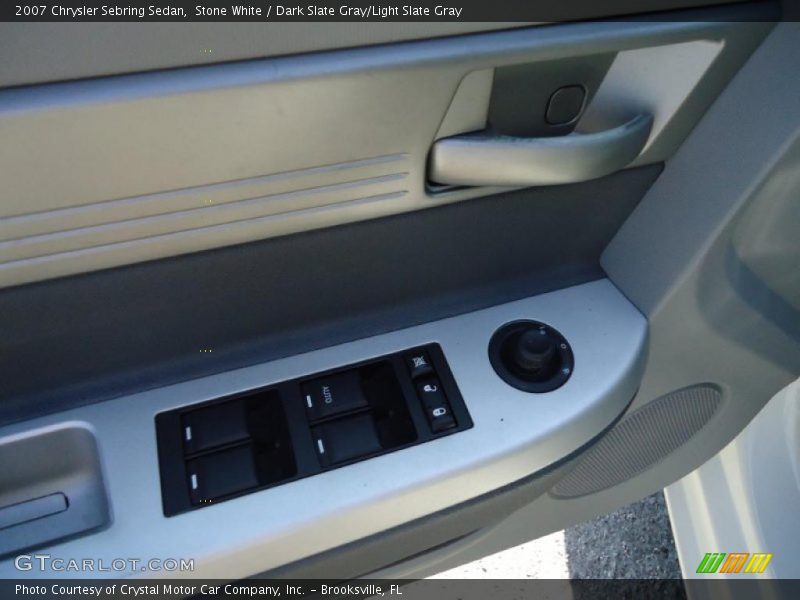 Stone White / Dark Slate Gray/Light Slate Gray 2007 Chrysler Sebring Sedan