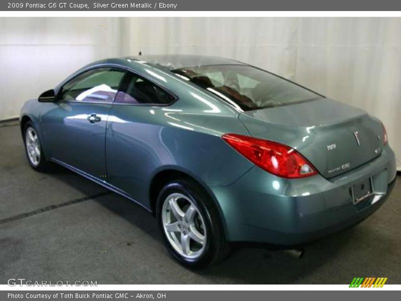 Silver Green Metallic / Ebony 2009 Pontiac G6 GT Coupe