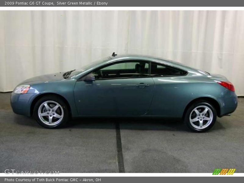 Silver Green Metallic / Ebony 2009 Pontiac G6 GT Coupe