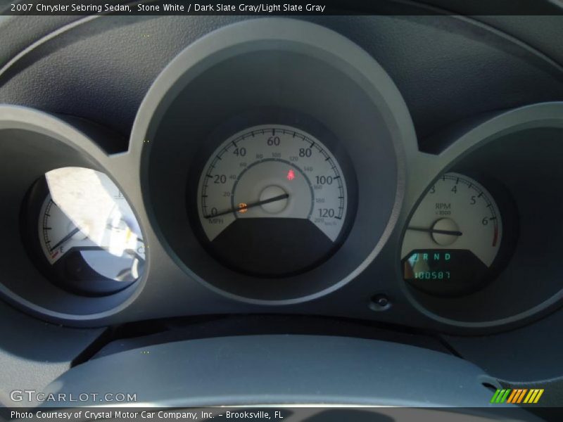 Stone White / Dark Slate Gray/Light Slate Gray 2007 Chrysler Sebring Sedan