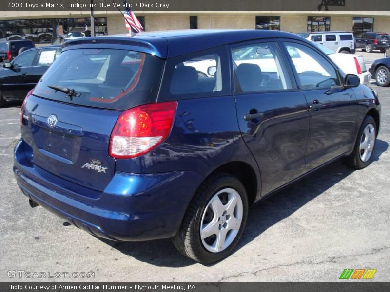 Indigo Ink Blue Metallic / Dark Gray 2003 Toyota Matrix