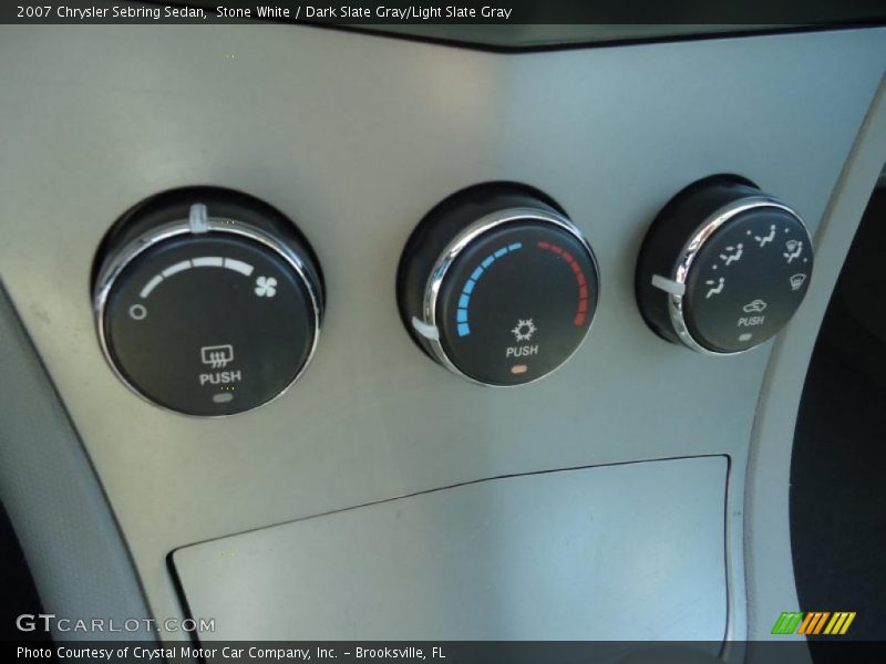 Stone White / Dark Slate Gray/Light Slate Gray 2007 Chrysler Sebring Sedan