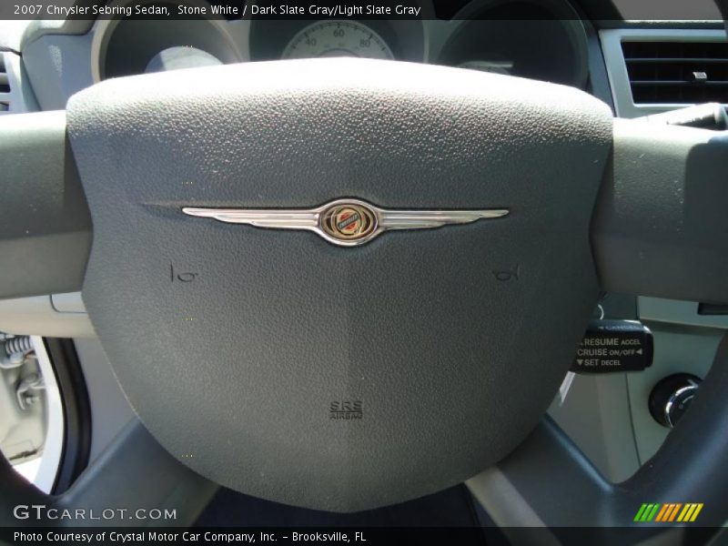 Stone White / Dark Slate Gray/Light Slate Gray 2007 Chrysler Sebring Sedan