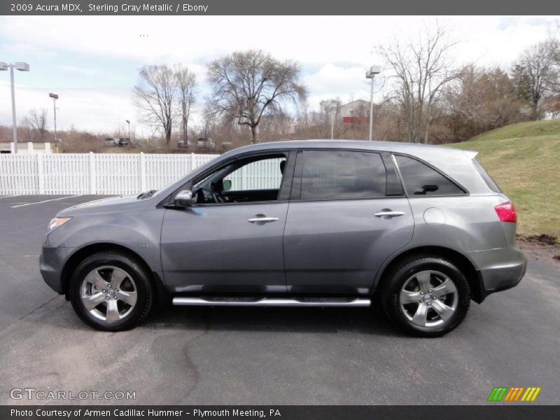 Sterling Gray Metallic / Ebony 2009 Acura MDX