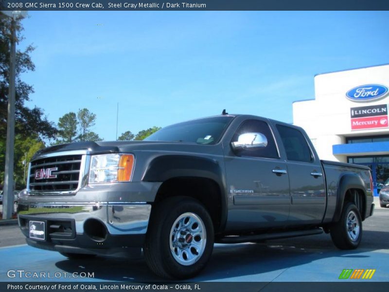 Steel Gray Metallic / Dark Titanium 2008 GMC Sierra 1500 Crew Cab