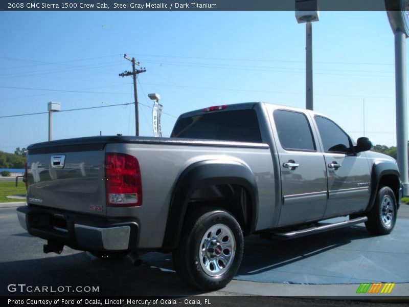 Steel Gray Metallic / Dark Titanium 2008 GMC Sierra 1500 Crew Cab