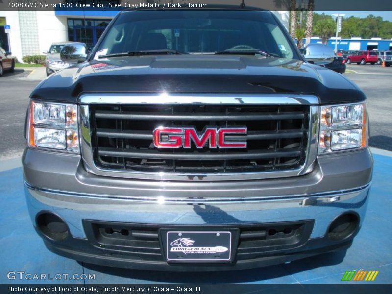 Steel Gray Metallic / Dark Titanium 2008 GMC Sierra 1500 Crew Cab
