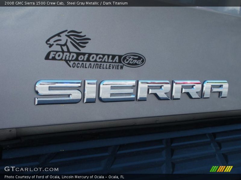 Steel Gray Metallic / Dark Titanium 2008 GMC Sierra 1500 Crew Cab
