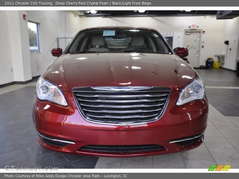 Deep Cherry Red Crystal Pearl / Black/Light Frost Beige 2011 Chrysler 200 Touring