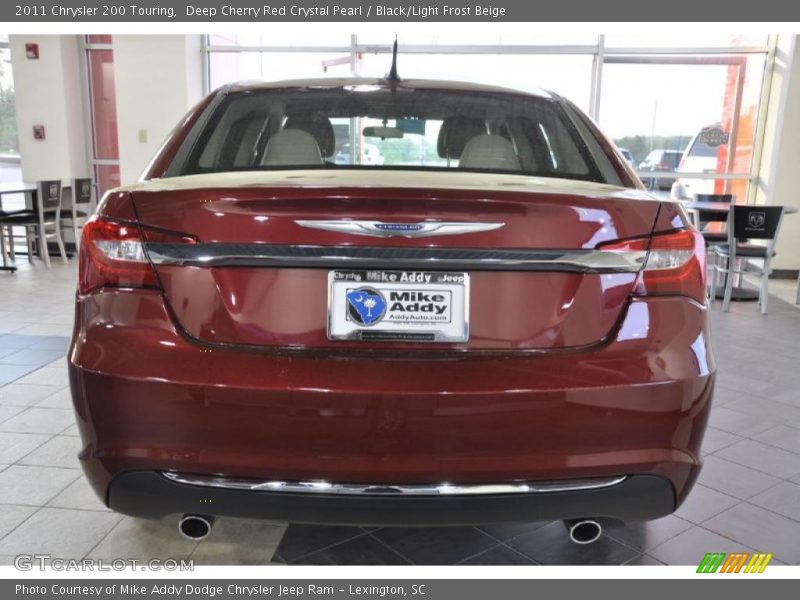 Deep Cherry Red Crystal Pearl / Black/Light Frost Beige 2011 Chrysler 200 Touring