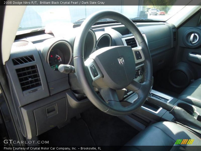 Brilliant Black Crystal Pearl / Dark Slate Gray 2008 Dodge Nitro R/T