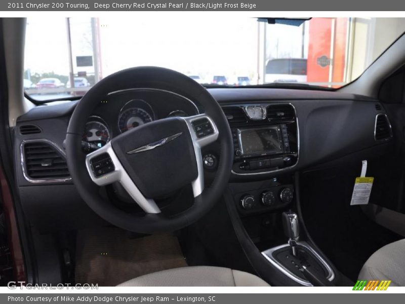 Deep Cherry Red Crystal Pearl / Black/Light Frost Beige 2011 Chrysler 200 Touring