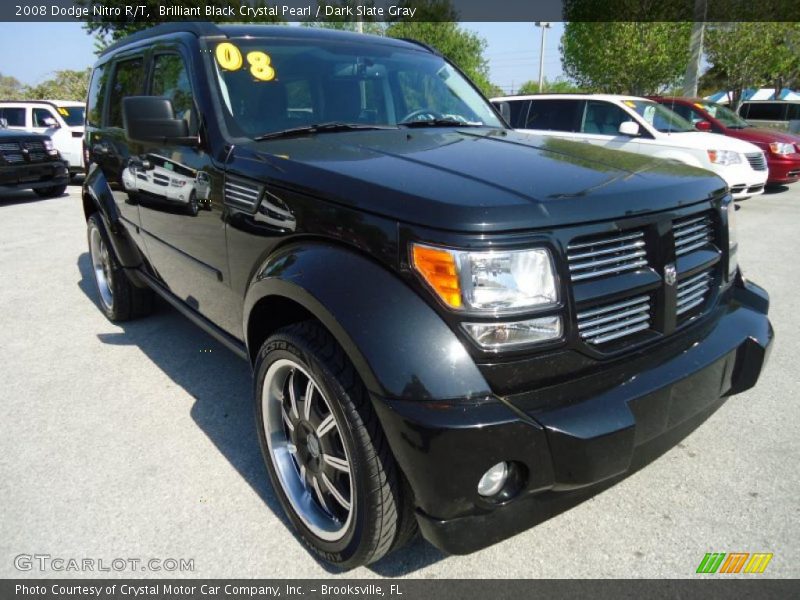 Brilliant Black Crystal Pearl / Dark Slate Gray 2008 Dodge Nitro R/T