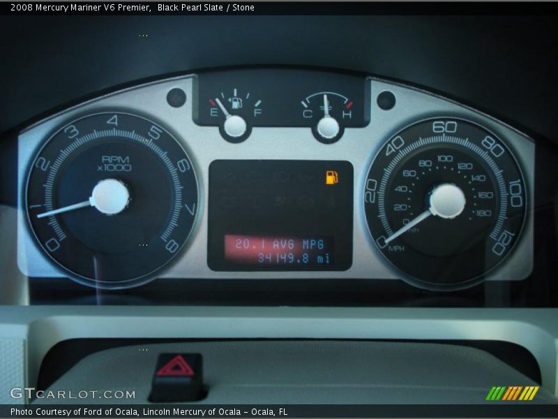 Black Pearl Slate / Stone 2008 Mercury Mariner V6 Premier