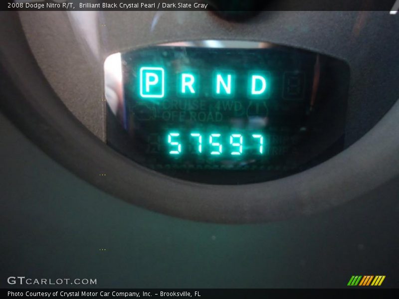Brilliant Black Crystal Pearl / Dark Slate Gray 2008 Dodge Nitro R/T