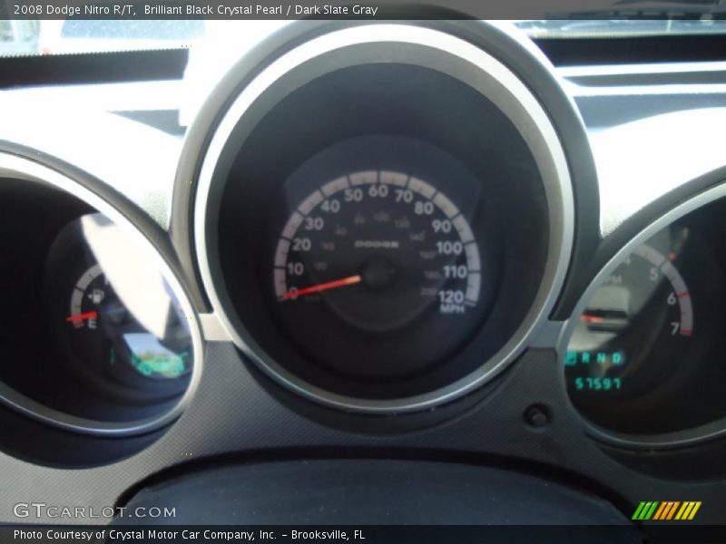 Brilliant Black Crystal Pearl / Dark Slate Gray 2008 Dodge Nitro R/T